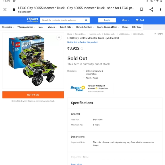 LEGO Monster Truck 60055 - Picture 2 of 6